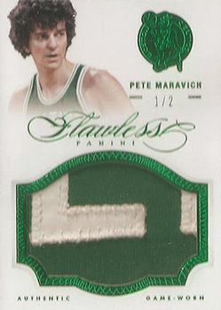 2012-13 Panini Flawless - Patches Emerald #65 Pete Maravich Front