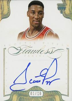 2012-13 Panini Flawless - Signatures Gold #6 Scottie Pippen Front