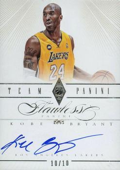 2012-13 Panini Flawless - Team Panini Autographs #2 Kobe Bryant Front