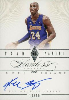 2012-13 Panini Flawless - Team Panini Autographs #8 Kobe Bryant Front