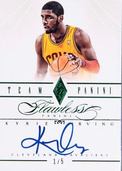 2012-13 Panini Flawless - Team Panini Autographs Emerald #35 Kyrie Irving Front