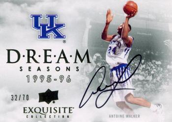 2012-13 Upper Deck Exquisite - Dream Seasons Autographs #DS-AW Antoine Walker Front