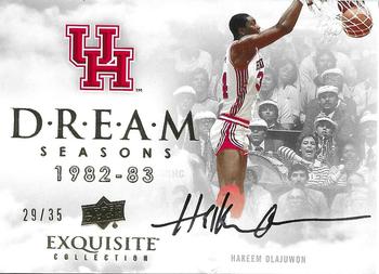 2012-13 Upper Deck Exquisite - Dream Seasons Autographs #DS-HO Hakeem Olajuwon Front