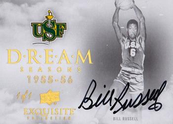 2012-13 Upper Deck Exquisite - Dream Seasons Autographs Gold Spectrum #DS-RU Bill Russell Front