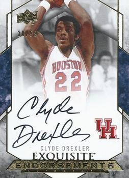 2012-13 Upper Deck Exquisite - Endorsements #EE-CD Clyde Drexler Front