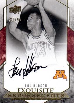 2012-13 Upper Deck Exquisite - Endorsements #EE-LH Lou Hudson Front