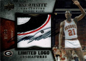 2012-13 Upper Deck Exquisite - Limited Logo Autographs #LL-DW Dominique Wilkins Front