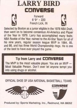 1989 Converse #NNO Larry Bird Back