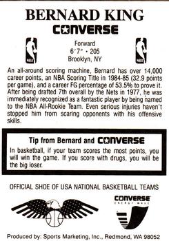 1989 Converse #NNO Bernard King Back