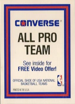1989 Converse #NNO Title Card (Free Video Offer) / Checklist Front