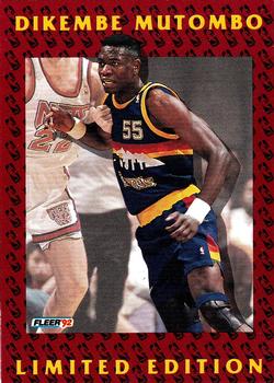 1991-92 Fleer - Dikembe Mutombo Limited Edition #9 Dikembe Mutombo Front