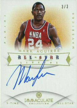 2012-13 Panini Immaculate Collection - All Star Lineage Autographs #60 Mark Aguirre Front