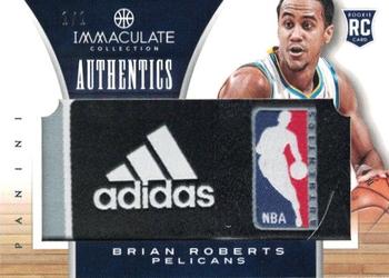 2012-13 Panini Immaculate Collection - Authentics #IA-BI Brian Roberts Front