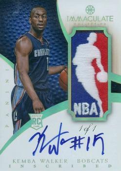 2012-13 Panini Immaculate Collection - Inscribed Logoman #IL-KW Kemba Walker Front