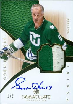 2012-13 Panini Immaculate Collection - Rookie Autographed Patches Sports Variations #134 Gordie Howe Front