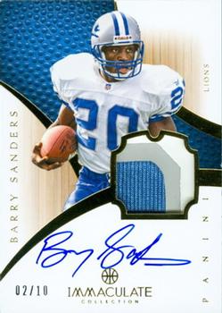 2012-13 Panini Immaculate Collection - Rookie Autographed Patches Sports Variations #134 Barry Sanders Front