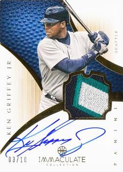 2012-13 Panini Immaculate Collection - Rookie Autographed Patches Sports Variations #134 Ken Griffey Jr. Front