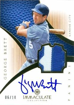 2012-13 Panini Immaculate Collection - Rookie Autographed Patches Sports Variations #134 George Brett Front