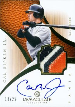2012-13 Panini Immaculate Collection - Rookie Autographed Patches Sports Variations #134 Cal Ripken Jr. Front