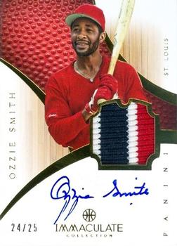 2012-13 Panini Immaculate Collection - Rookie Autographed Patches Sports Variations #134 Ozzie Smith Front
