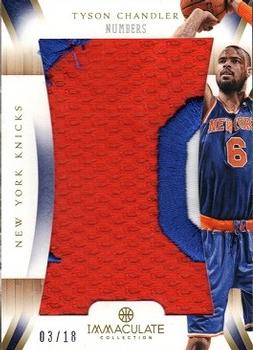 2012-13 Panini Immaculate Collection - Numbers Patches #IP-TC Tyson Chandler Front
