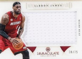 2012-13 Panini Immaculate Collection - Immaculate Standard #IS-LB LeBron James Front