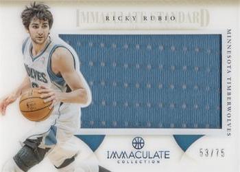 2012-13 Panini Immaculate Collection - Immaculate Standard #IS-RI Ricky Rubio Front