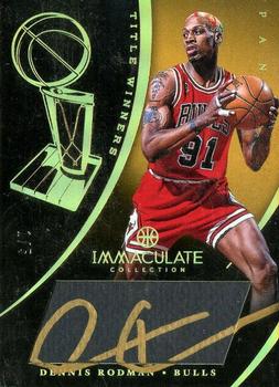 2012-13 Panini Immaculate Collection - Title Winners Autographs #7 Dennis Rodman Front