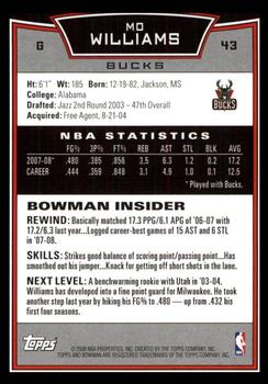 2008-09 Bowman #40 Ben Wallace Back