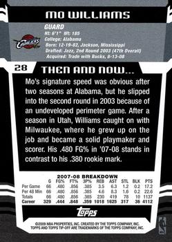 2008-09 Topps Tipoff #28 Mo Williams Back