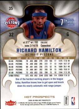 2008-09 Fleer Hot Prospects #35 Richard Hamilton Back