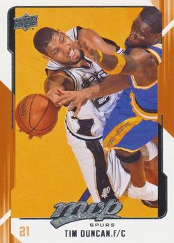 2008-09 Upper Deck MVP #143 Tim Duncan Front