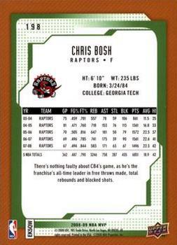 2008-09 Upper Deck MVP #198 Chris Bosh Back