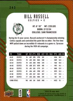 2008-09 Upper Deck MVP #243 Bill Russell Back