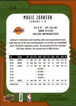 2008-09 Upper Deck MVP #250 Magic Johnson Back