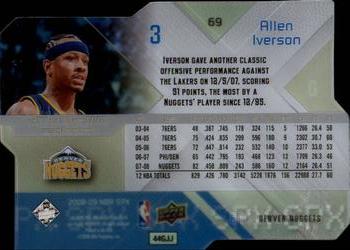 2008-09 SPx #69 Allen Iverson Back