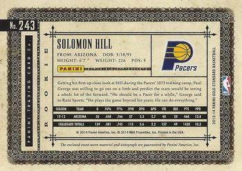 2013-14 Panini Gold Standard #243 Solomon Hill Back