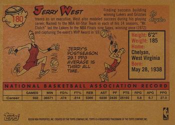2008-09 Topps - 1958-59 Variations #180 Jerry West Back