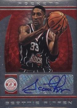 2013-14 Panini Totally Certified - Totally Red Signatures #37 Scottie Pippen Front