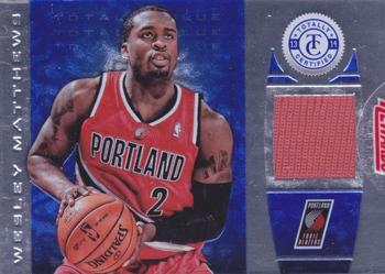 2013-14 Panini Totally Certified - Materials Blue #125 Wesley Matthews Front