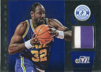 2013-14 Panini Totally Certified - Materials Blue Prime #32 Karl Malone Front