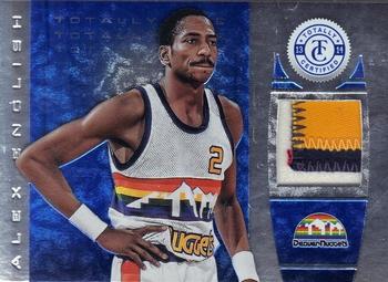2013-14 Panini Totally Certified - Materials Blue Prime #122 Alex English Front