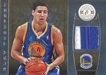 2013-14 Panini Totally Certified - Materials Gold Prime #25 Klay Thompson Front