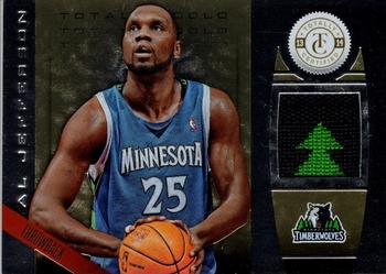 2013-14 Panini Totally Certified - Materials Gold Prime #161 Al Jefferson Front