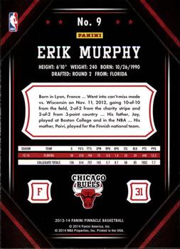 2013-14 Pinnacle #9 Erik Murphy Back
