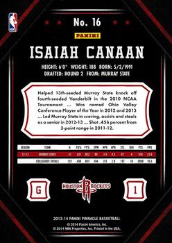 2013-14 Pinnacle #16 Isaiah Canaan Back