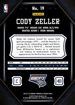 2013-14 Pinnacle #19 Cody Zeller Back
