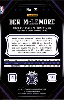 2013-14 Pinnacle #21 Ben McLemore Back