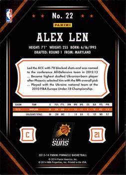 2013-14 Pinnacle #22 Alex Len Back
