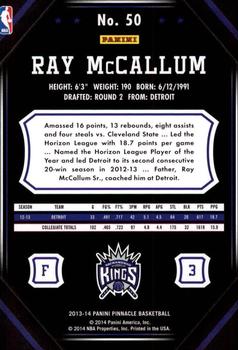 2013-14 Pinnacle #50 Ray McCallum Back